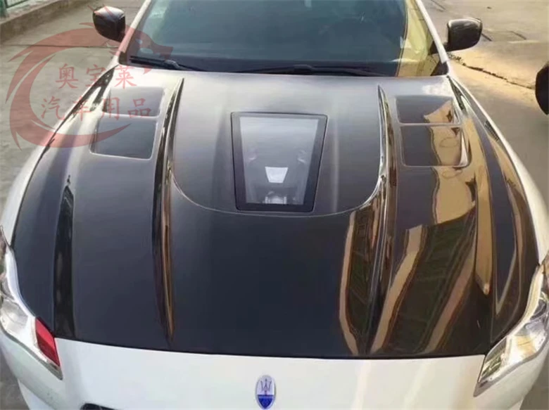 

Real Carbon Fiber Transparent Front Bumper Engine Hood Bonnet Vent Cover For Maserati Quattroporte 2013-2021