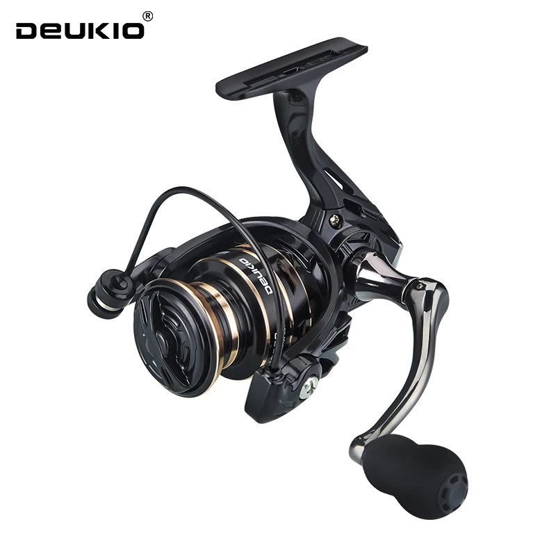 DEUKIO Spinning Fishing Reel 5.2:1 Gear Ratio 8KG Max Drag Metal Spool