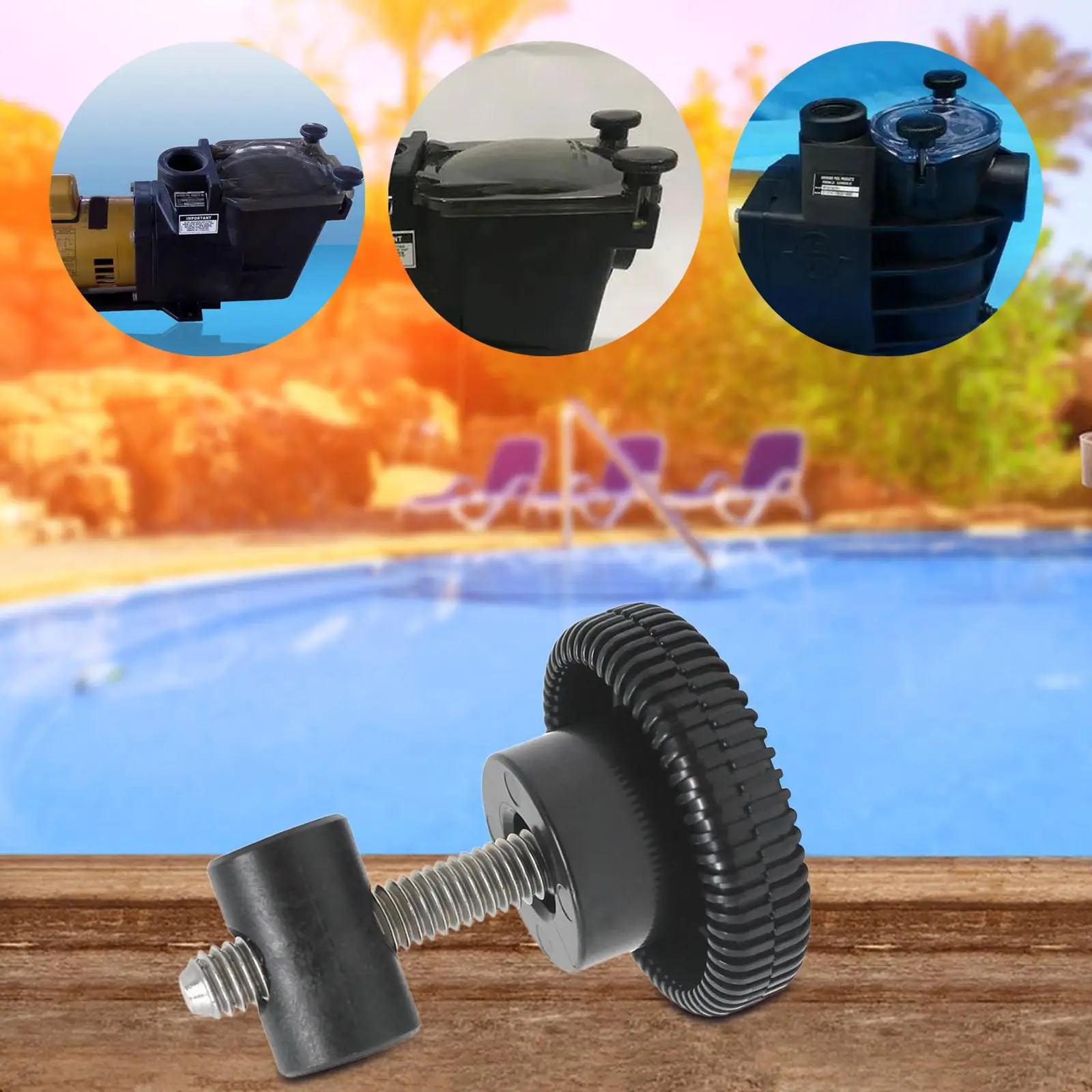 Hand Knob Kit Direct Replacement ,Swimming Pool Accessories Nut Knob Swivel Strainer Cover Lid Knob for SP161621x25 ,SP1605x7