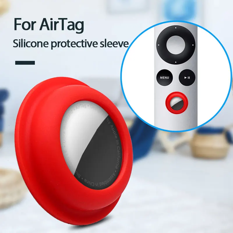 

Silicone Protective Case For Apple AirTags Locator Tracker Anti-lost Device Adhesive Mount Anti-drop Sticker Protect Sleeve