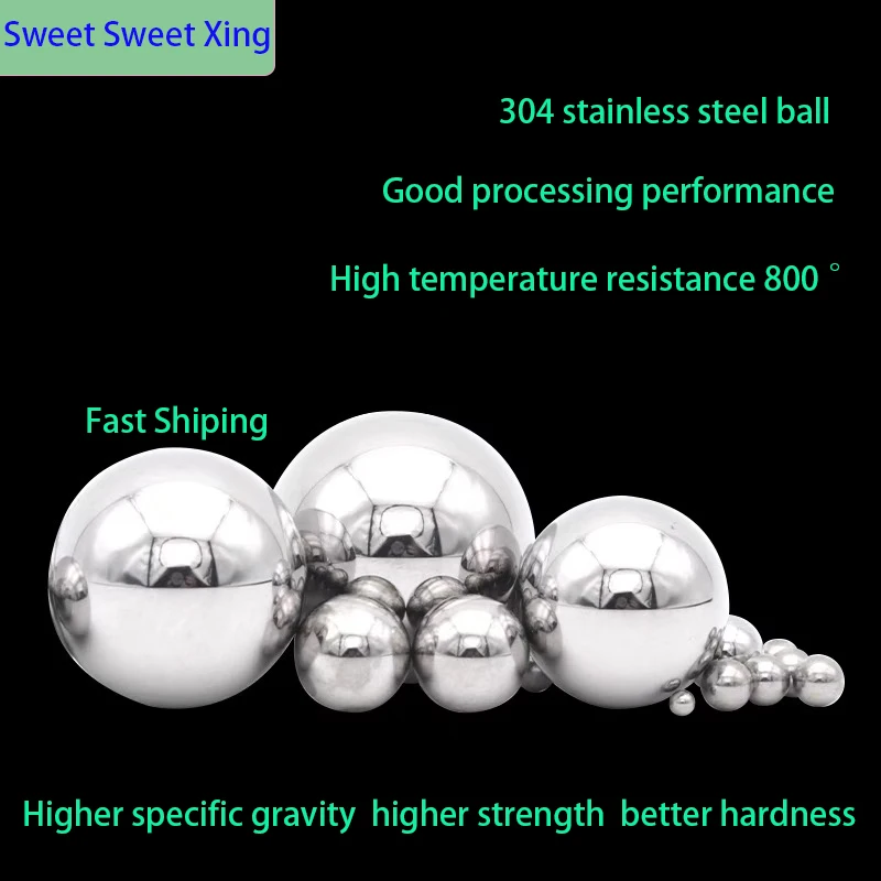 

National Standard Solid 304 Stainless Steel Ball Standard Precision Small Steel Ball 1mm-10mm 100PCS