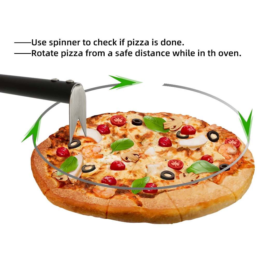 Pizza Oven Accessories Cleaning Brush Ash Rake Pizza Turning Spinner Fork oven gloves BBQ Tool Stove Brush Grill Grill Scraper