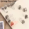Portable Spring Pen Clip High Quality  Pen Clip Self adhesive Metal Pencil Holder Pens Pencils Writing Tool Office School Supply 1