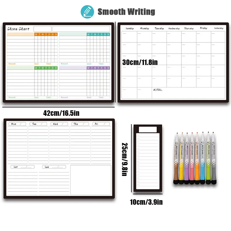 Magnetic Dry Erase Calendar 1 Set Magnetic Refrigerator Sticker Calendar Magnetic Whiteboard Wall Sticker Learning Schedule Refrigerator Message Boa magnetic dry erase calendar