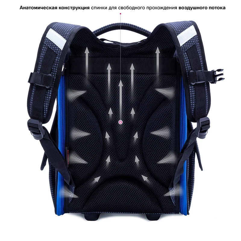 Orthopedic School Backpack For Boys 3D Cartoon Football School Bag Children 1 Grade Backpacks Kids Satchels Bookbag Russia Brand 5