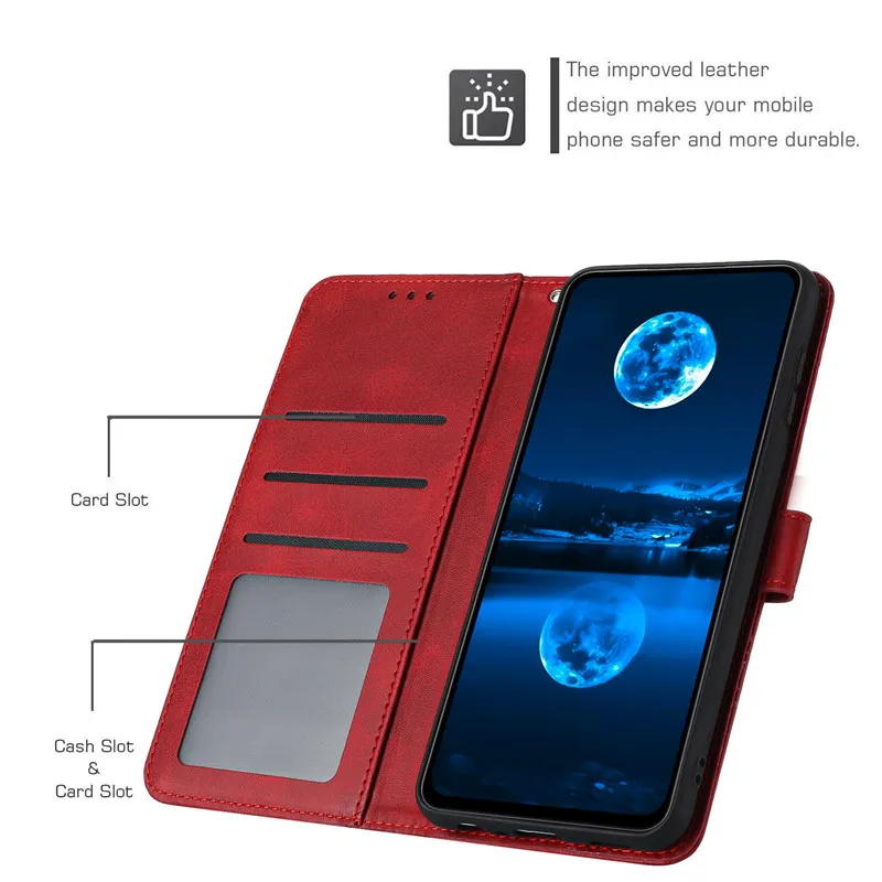Magnetic Leather Flip Wallet Case Cover