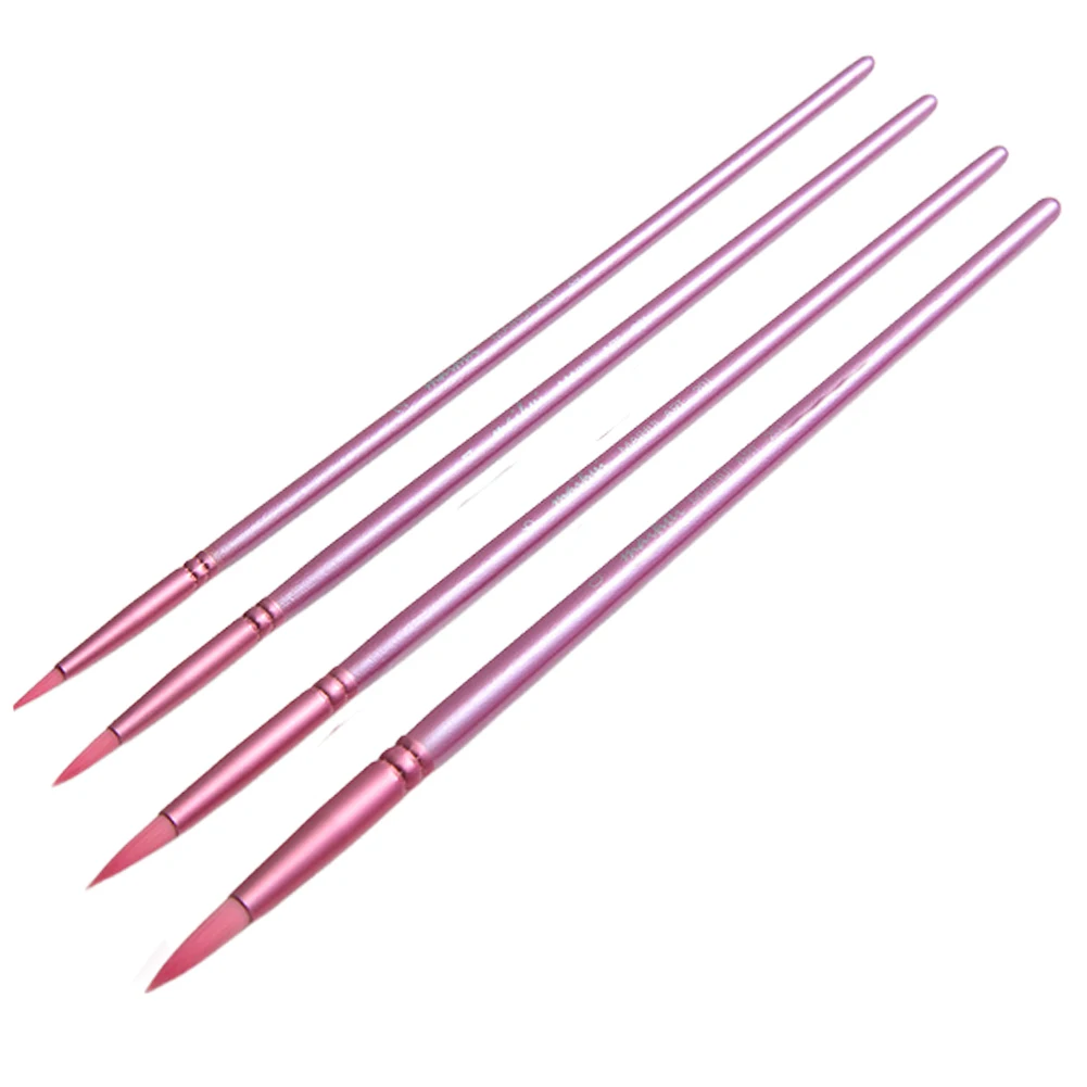 4/6Pcs Watercolor Paint Brushes Paint Brushes Set Pointed Tip Set Wooden Handle Brush for Miniature Model