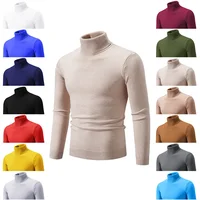 Men's Winter Turtleneck Pullover Thermal Sweater Polo/turtle Neck Pullover Sweater Other Material