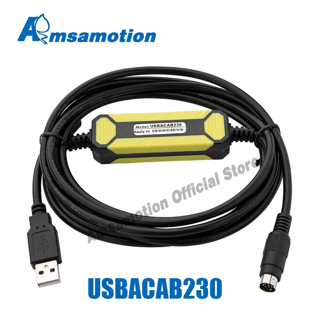 Cabo Dvp Usb Adequado para Delta Dvp Ess es ec ex Dvp14ss211t Dvp16 Plc Programação Download Copper Wire Atualizado Usbacab230