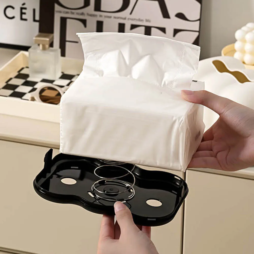A Cloud Creative Tissue Box Wall Hanging Household Bathroom Paper Box Simple Solid Color Living Room Restaurant Tissue Box 5