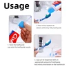 4pcs Silicone Toothpaste Caps Self-sealing Toothpaste Squeezer Toothpaste Pump Dispenser Cosmetics Self-Closing  Saver Covers 5