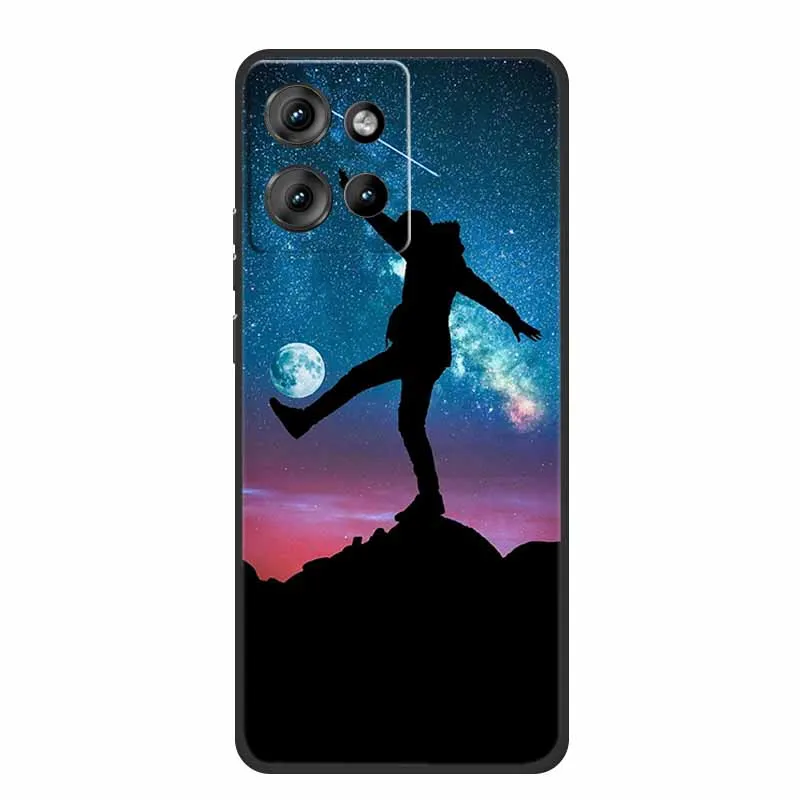 Sleek Black Shockproof TPU Silicone Phone Case - Soft Protective Back Cover 6.7 Coque