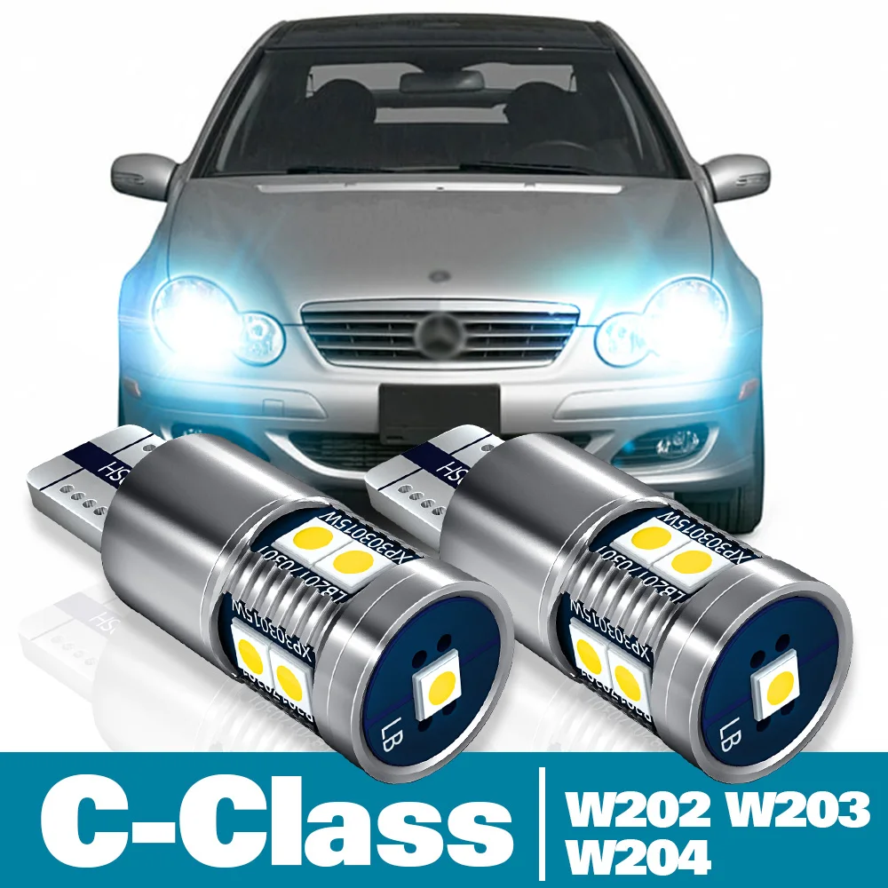 2pcs LED Parking Light For Mercedes Benz C Class W202 W203 W204