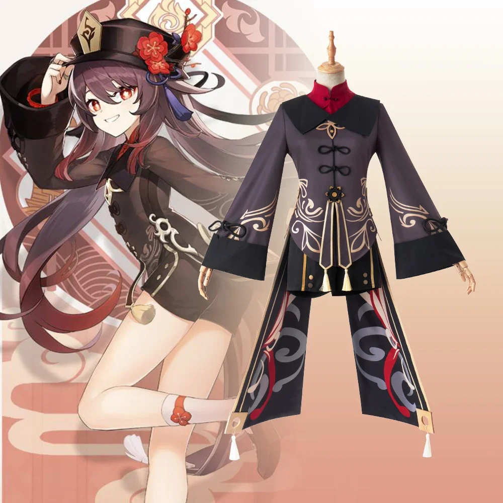 

Game Genshin Impact Hutao Cosplay Costume Anime Suit Uniform Hu Tao Halloween Costumes For Women