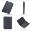 Men's Leather Card Wallet Minimalist Small Thin Purse Soft Slim Mini Credit Card Bank ID Card Holder Wallet for Men 4