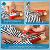 Home Handheld Sewing Machine Protable Outdoor Travel Clothes Fabrics DIY Stitchin Sew Tool Mini Manual Stitch Needlework Machine - Image 3