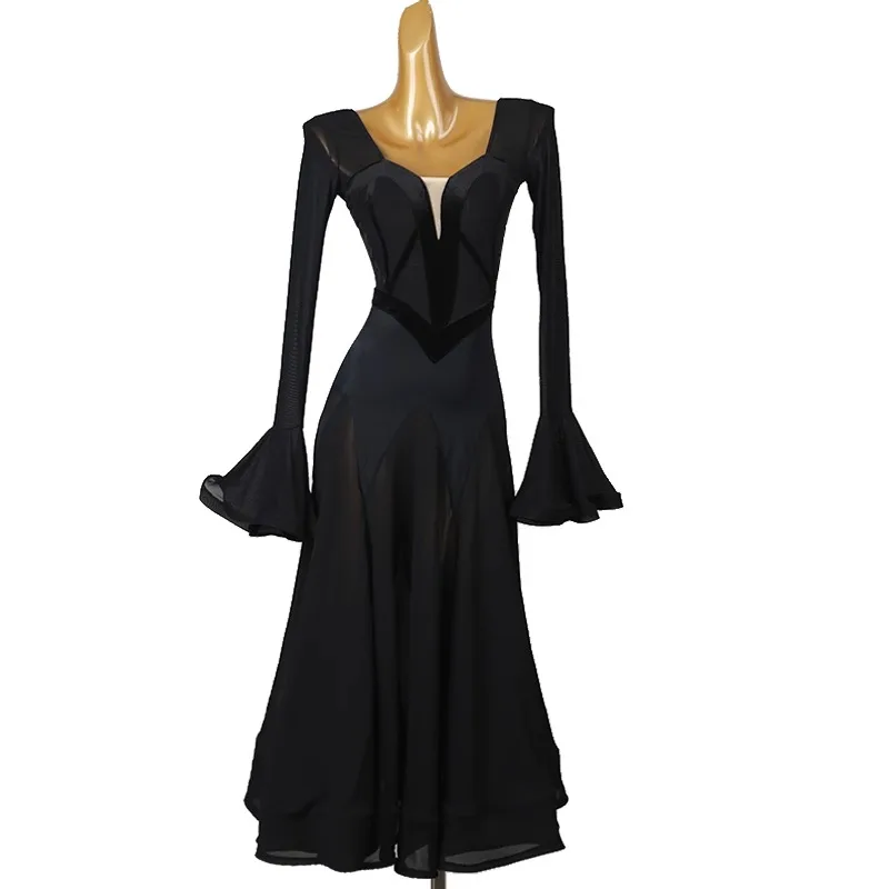 Waltz dance dress adult modern clothes costume for girl stage performance outfit evening carnival outfit stadium customized girl dance costume
