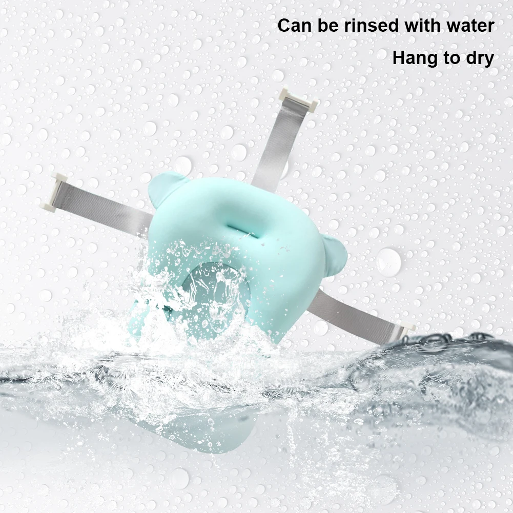 Bath Pillow Newborn Bathtub Pillow Floating Newborn Baby Bath Cushion Seat Anti Slip Provides Comfort and Support for Baby 0-12 Months