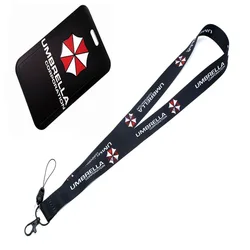 Resident Evil Umbrella Co. Lanyard with ID Holder & Keychain Accessory (Set)