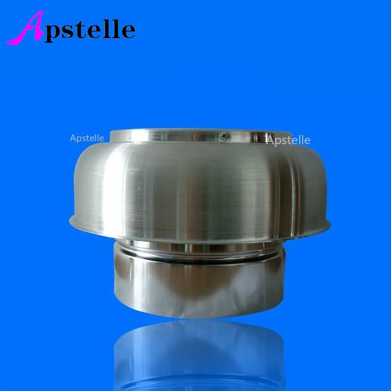 Apstelle 1Pcs 4-8 Inch Weatherproof Mushroom Air Vent Roof Vent Cap Cover 5" / 6" Chimney Caps Cover Aluminum Self-color Cowl
