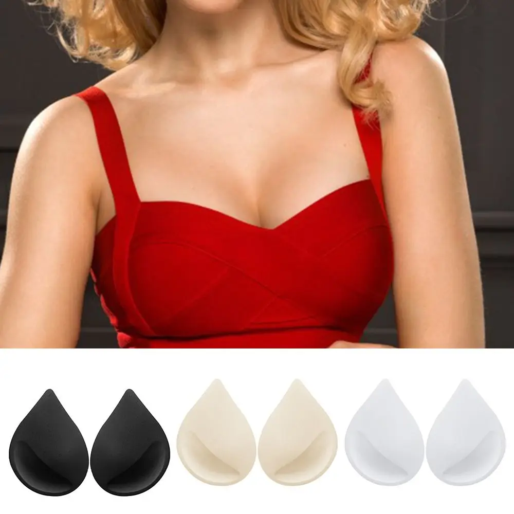 

2pairs Removeable Bikini Intimates Accessories Summer Thicken Insert Pad Sponge Bra Pads Bra Accessories Breast Bras