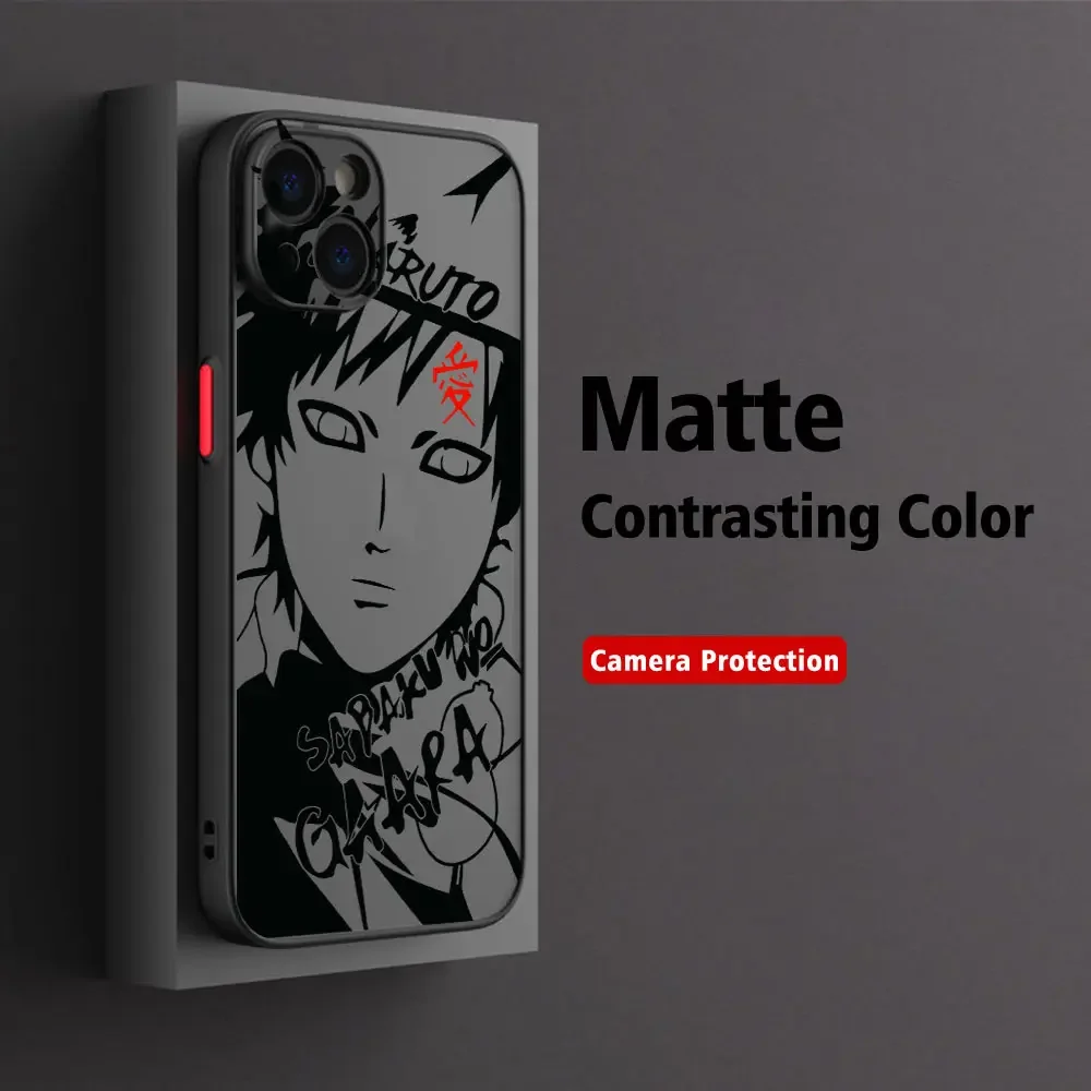 Anime Hatake Kakashi Narutoes Matte Transparent Phone Case