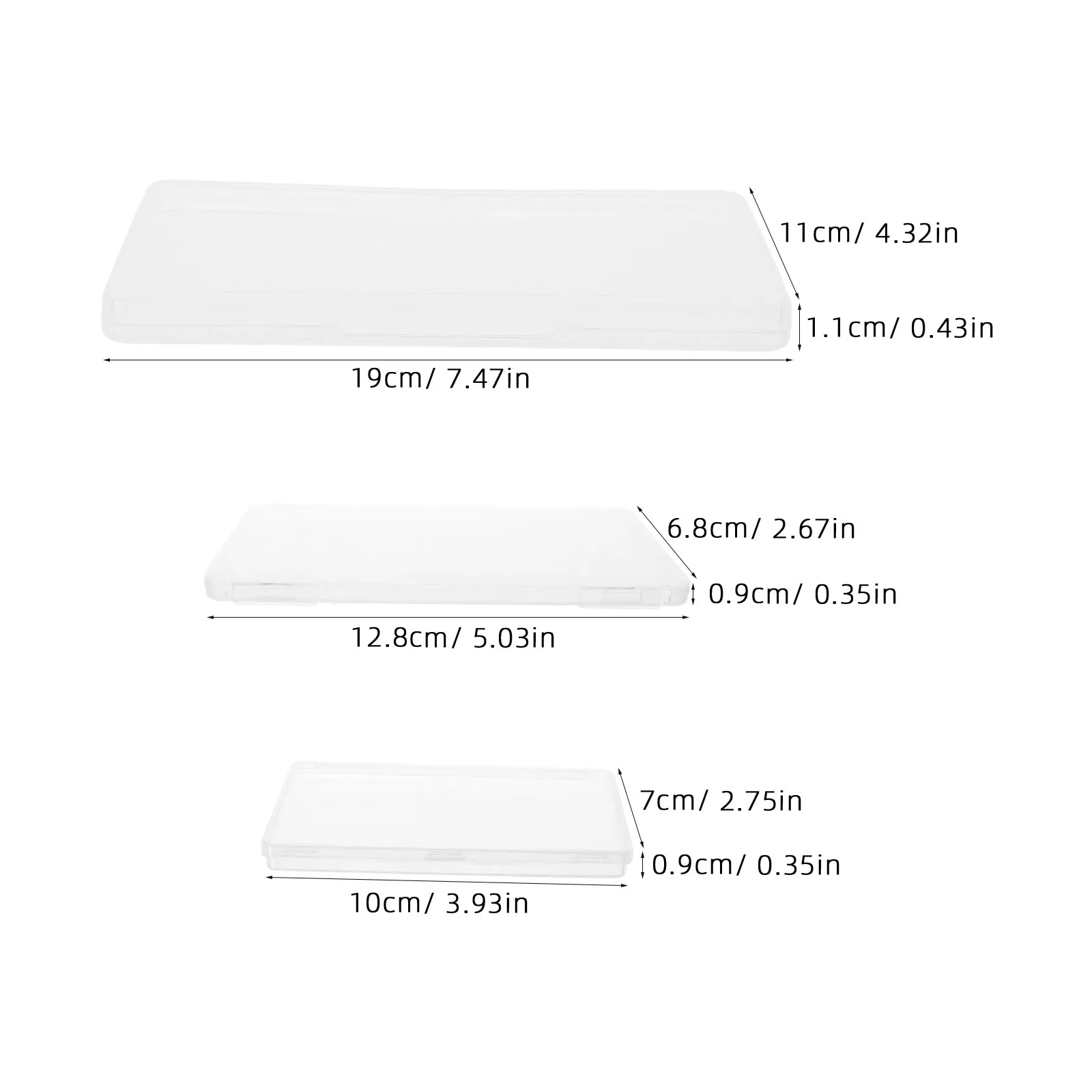 6Pcs 미니 수채화 팔레트 상자 휴대용 투명 공예 페인트 보관 용기 여행용 밀폐 컬러 주최자