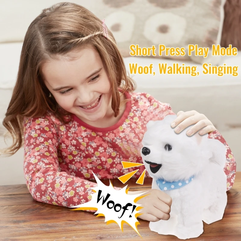 77HD Leash Electric Walking Dog Toy Simulation Singing Puppy Toy