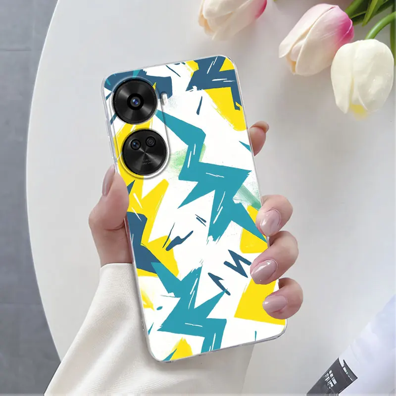 Luxury Floral Clear Silicone Protective Phone Case