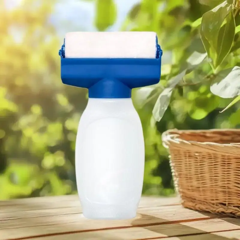 [E] 1Pcs 벽 수리 및 터치업 도구 재사용 가능한 350ml 페인트 롤러 브러시 수성 라텍스 페인트 플라스틱 병 DIY 액세서리