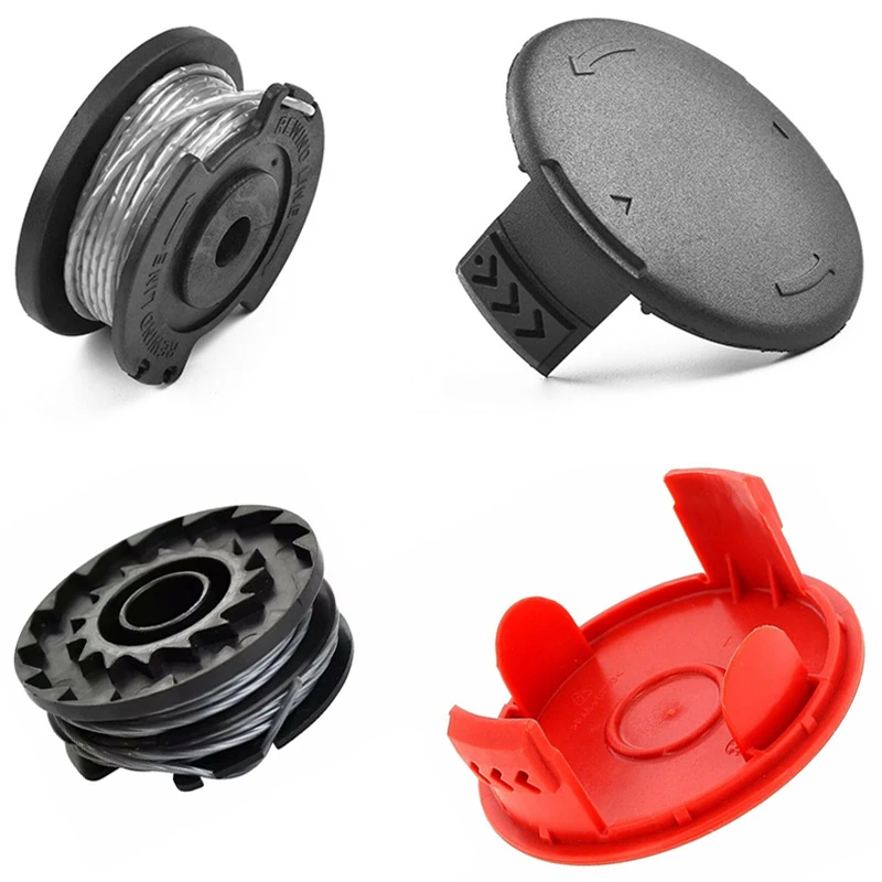 1 Stück rot/schwarz Spule & Abdeckung passend für BOSCH ART 30 27 24 Bosch ART23SL ART26SL 18-230 18-26 18-260 23 26 Rasentrimmerkappe 1600A00X61