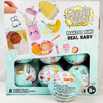 Miniverse Make It Mini Real Baby DIY Blind Box, Kit Artigianale Scena Cura del Bambino in Miniatura, Giocattolo da Collezione, Ornamento da Scrivania, Regali per Bambini
