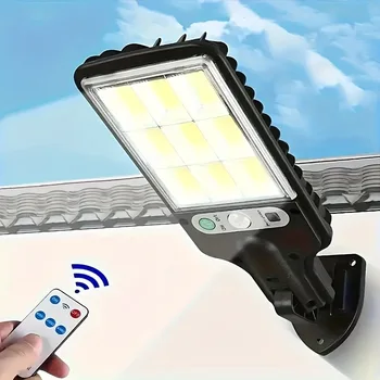 Outdoor Solar Wall Led Light with Human Body Motion Sensor 3 Modes Garden Terrace Garage Courtyard Waterproof Street Lighting 1