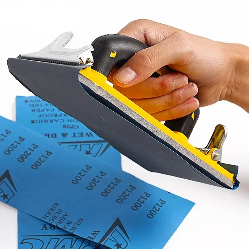 TGR Mini Hand Sanding Blocks For Denibbing PDR - 12 Pcs (1500, 2000, 3000 Grit) - Foam, Silicon Carbide, Paint
