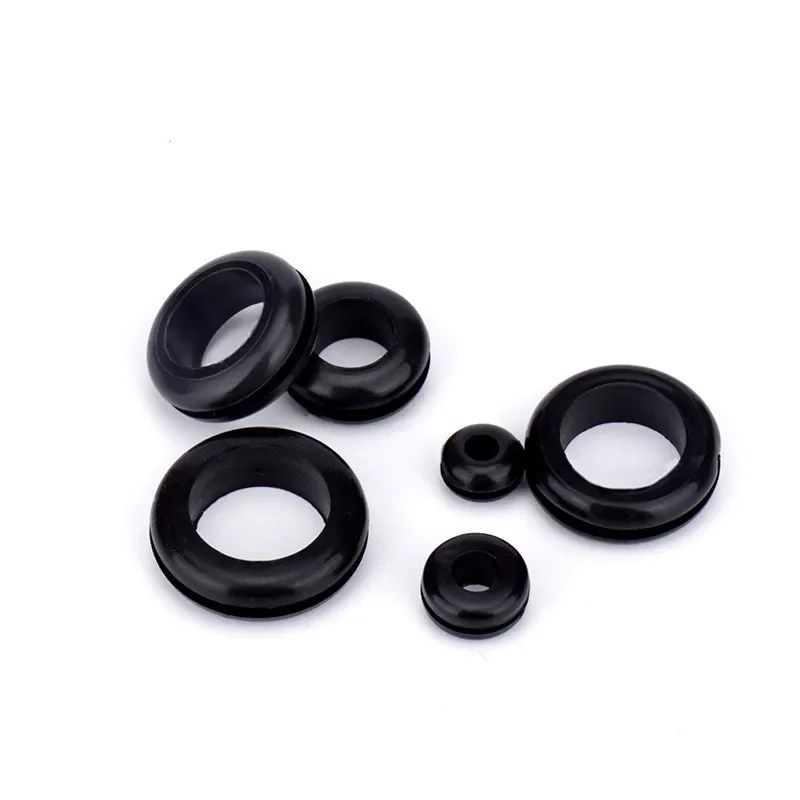 Rubber Seal Ring 20pcs Thickness Oil Sealing Grommet Gasket for Protects Wire Cable Hole Protection Ring Shim Washer Hardware