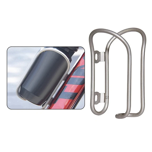2X Bicycle Kettle Rack Titanium Alloy Hollow Riding Water Bottle Cage Holder With Screws Style B 3