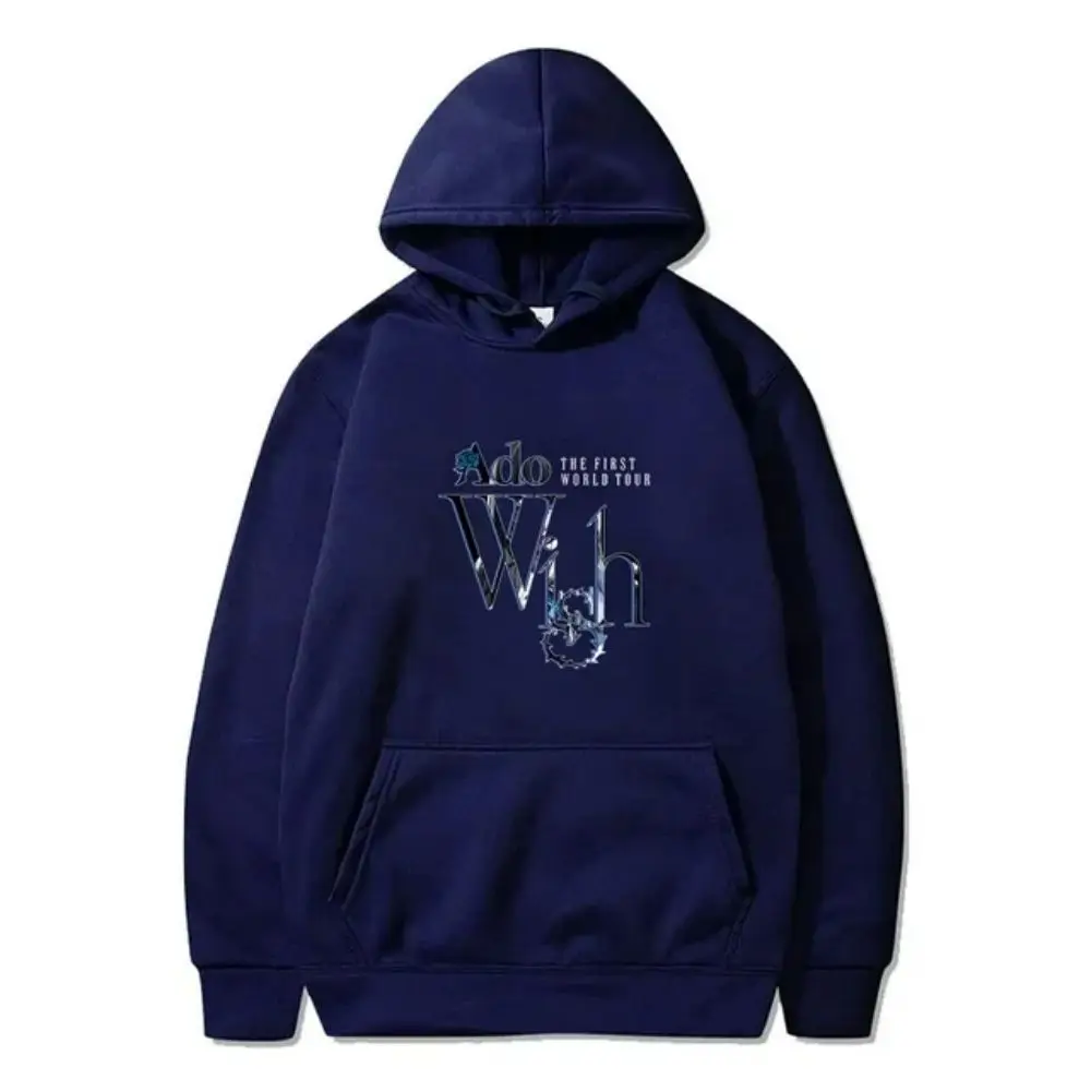 thumbnail image 1 of Sudadera con capucha Ado Wish World Tour Merch Winter para hombre y mujer, unisex, informal, de manga larga, ropa de calle con capucha, 1 of 5