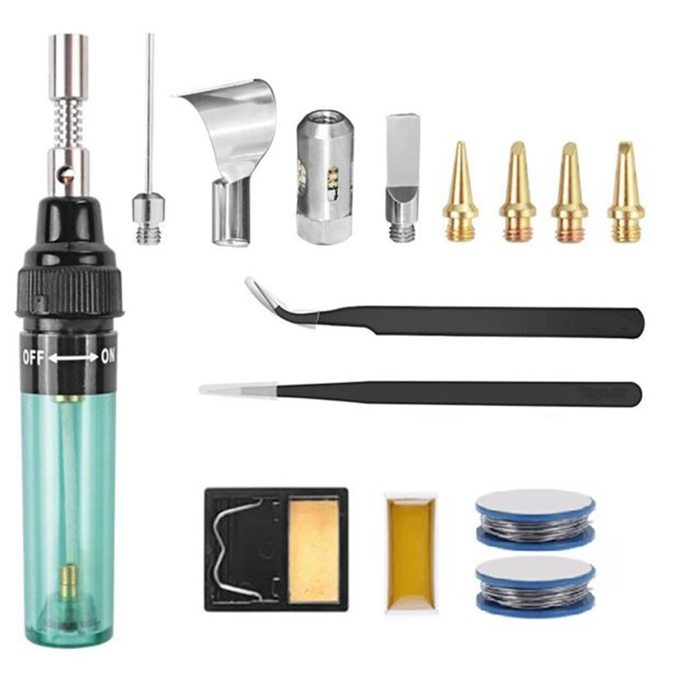3 in 1 Professional Gas Soldering Iron Butane Gas Welding Soldering Welding Pen Light Repairing Tin gas torch welding torch butane torch