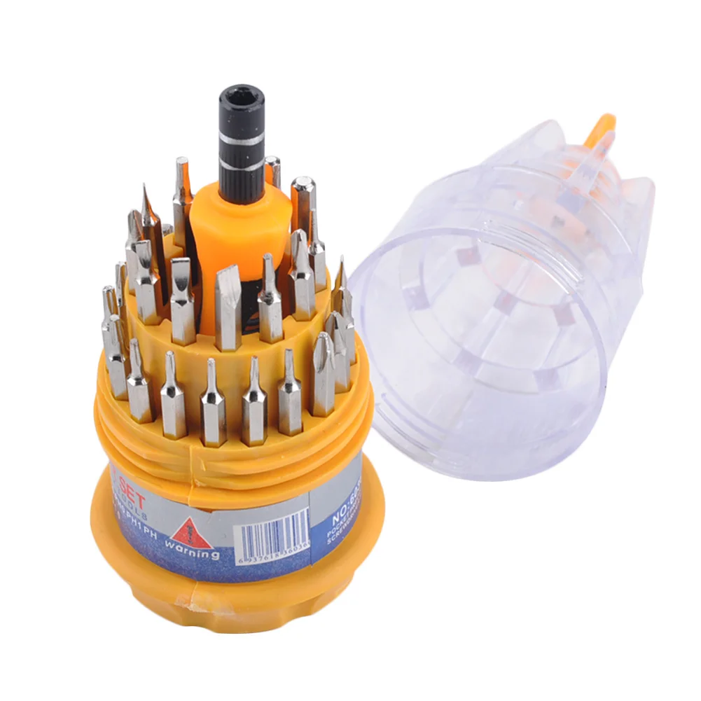 

31 в 1, нескользящий ручной инструмент для дома, ручка из резины, ручная прочная Магнитная отвертка для ремонта