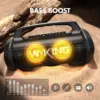 W-KING Portable Bluetooth Speaker 120W Peak 70W RMS with Wireless Microphone, IPX6 Waterproof Outdoor Speaker 42H Playback 4