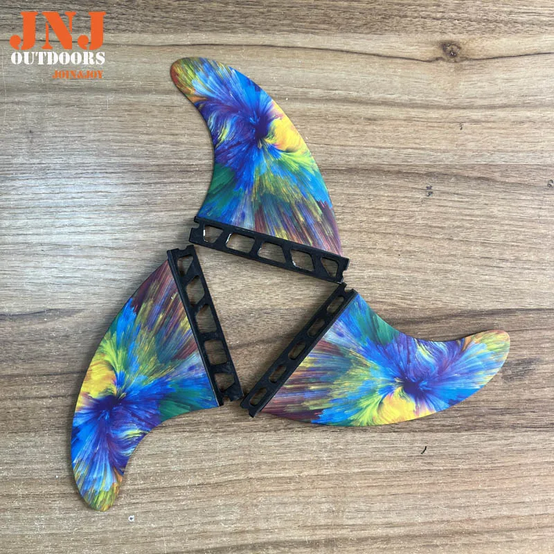 JNJ-FUTURE Surfboard Fins G3 Small Thruster Made of Fiberglass and Honeycomb