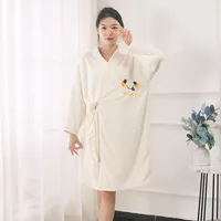 Large Lady Bath Towels For Body Coral Velvet Bath Towels Fashion Wearable Fast Drying Beach Spa Bathrobes Bath Skirts 2