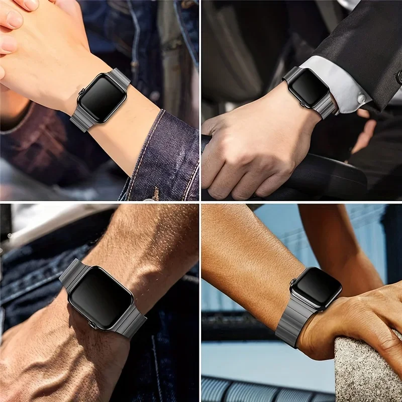 Premium Stainless Steel Watch Strap - Sleek Metal Wristband Bracelet