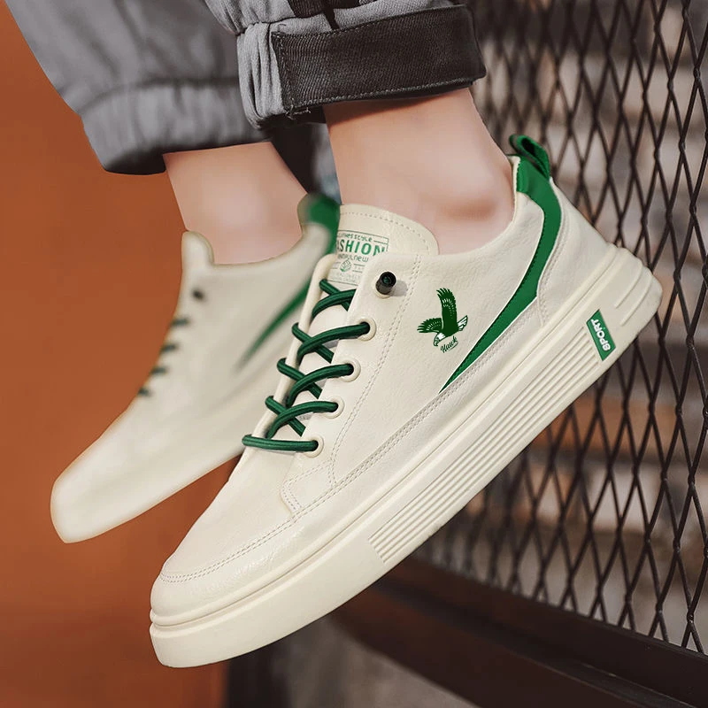 Korean men's shoes lace-up sport running walking shoes for men comfortable breathable shoes hawks shoes