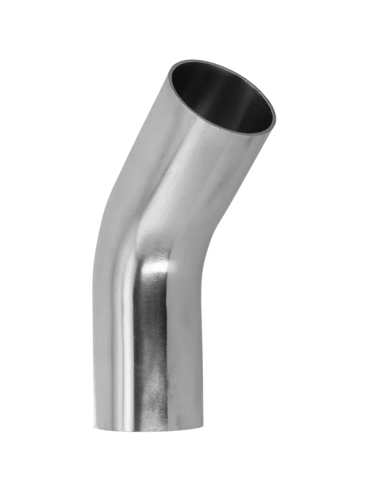 Versatile Stainless Steel Elbow 45° Degree Bend Exhaust Pipe Polished 19-51mm Silver Tool Accessories