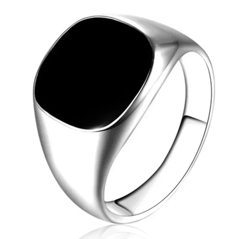 2025 NEW 【MARNI】signet指輪 New 2025 Metal Glossy Rings for Men Geometric Width Signet
