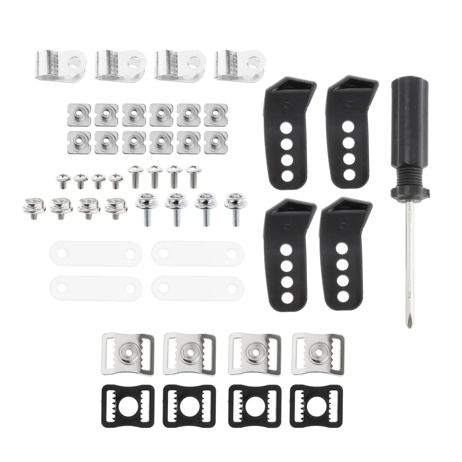 35 Pieces Football Helmet Repair Kit Repair R Shape Clips Ice Hockey Visor Kit