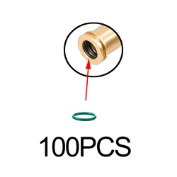 Premium 6063 Aluminium Alloy Single O - Ring (Multiple Colors Available) (10Pcs Red M4)