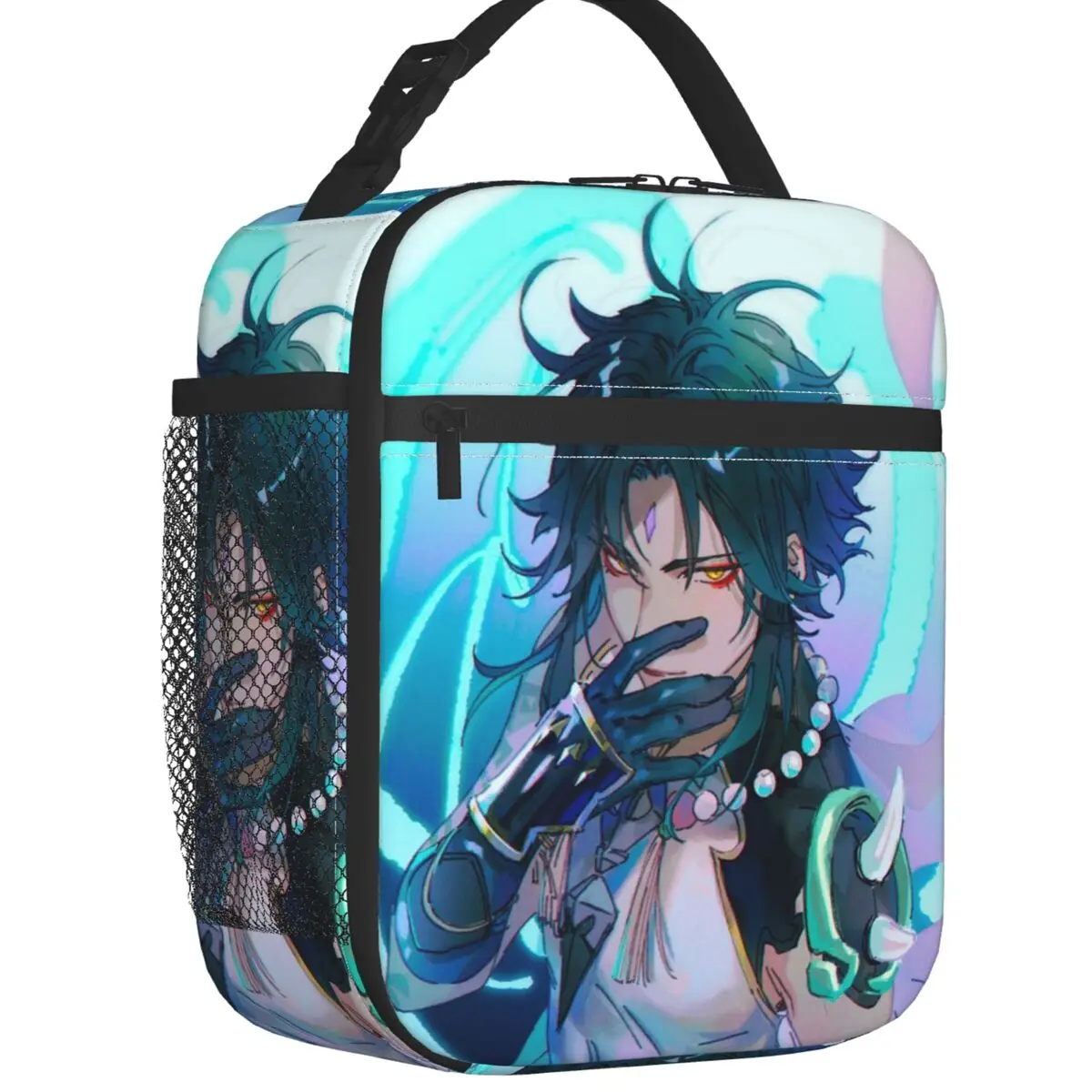 

Genshin Impact Xiao Anemo Thermal Insulated Lunch Bag Women Anime Game Portable Lunch Container for Kids School Storage Food Box
