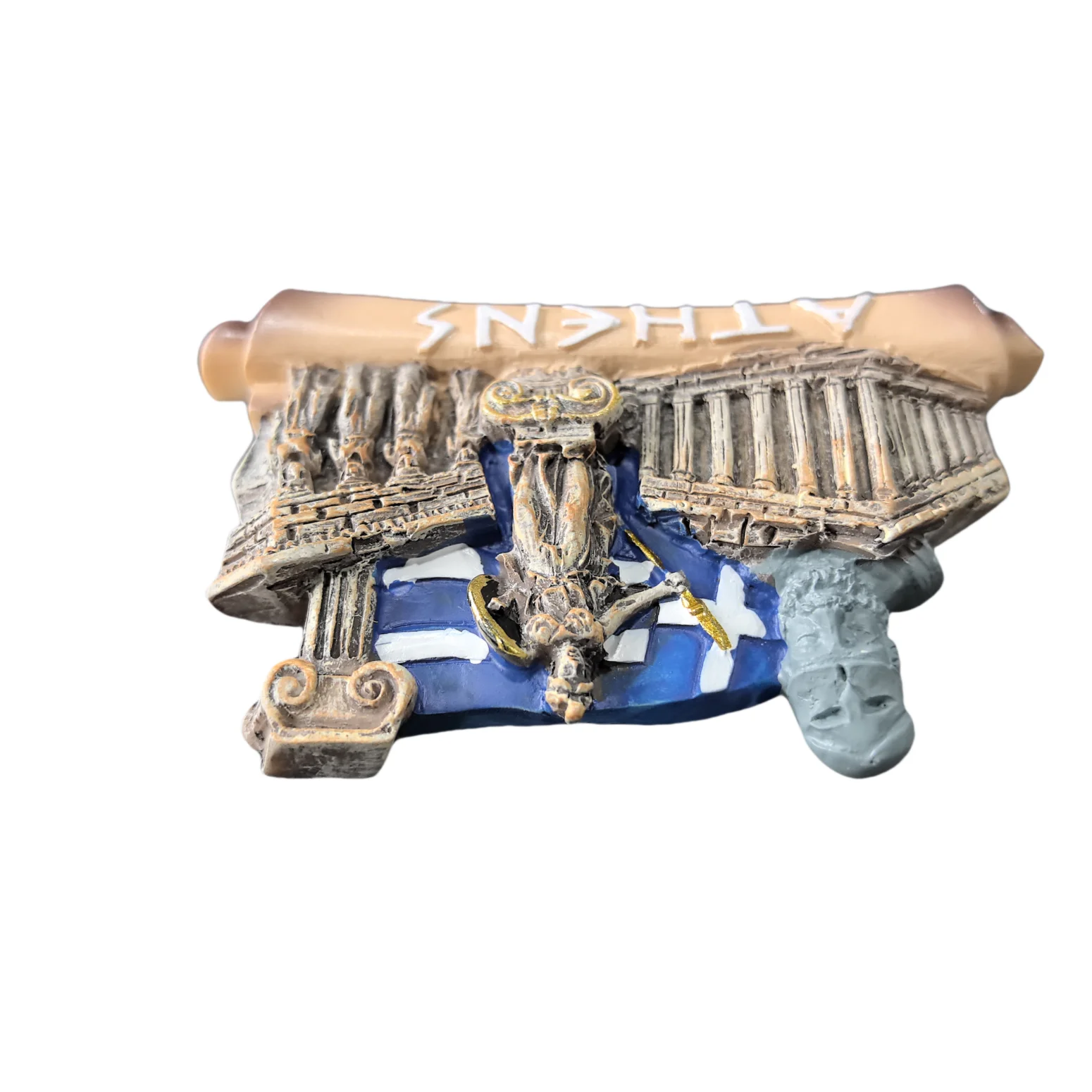 Athens Greece 3D Fridge Magnet Souvenir Gift Resin Handmade Athens Refrigerator Magnet Home Decoration Collection